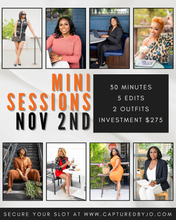 Load image into Gallery viewer, OUTDOOR MINI SESSION | NOVEMBER 2ND
